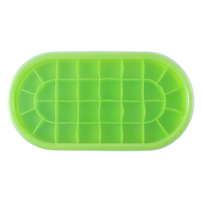 Freezer ice cube tray with oval compartments for home use