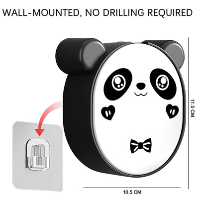 Panda Soap Box mounted near bathroom sink for convenience