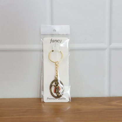 Packaging of the decorative Lord Krishna metal keychain gift box