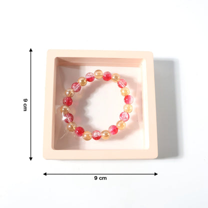 Crystal bead stretch bracelet enhancing casual and party looks