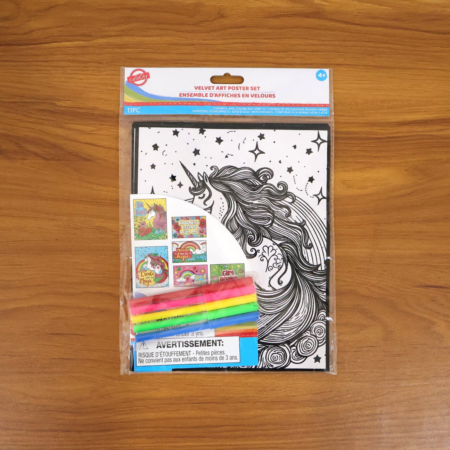 Colouring poster displaying motivational and creative art in kids poster set