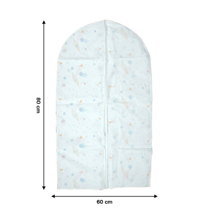 Folded garment covers for closet organization