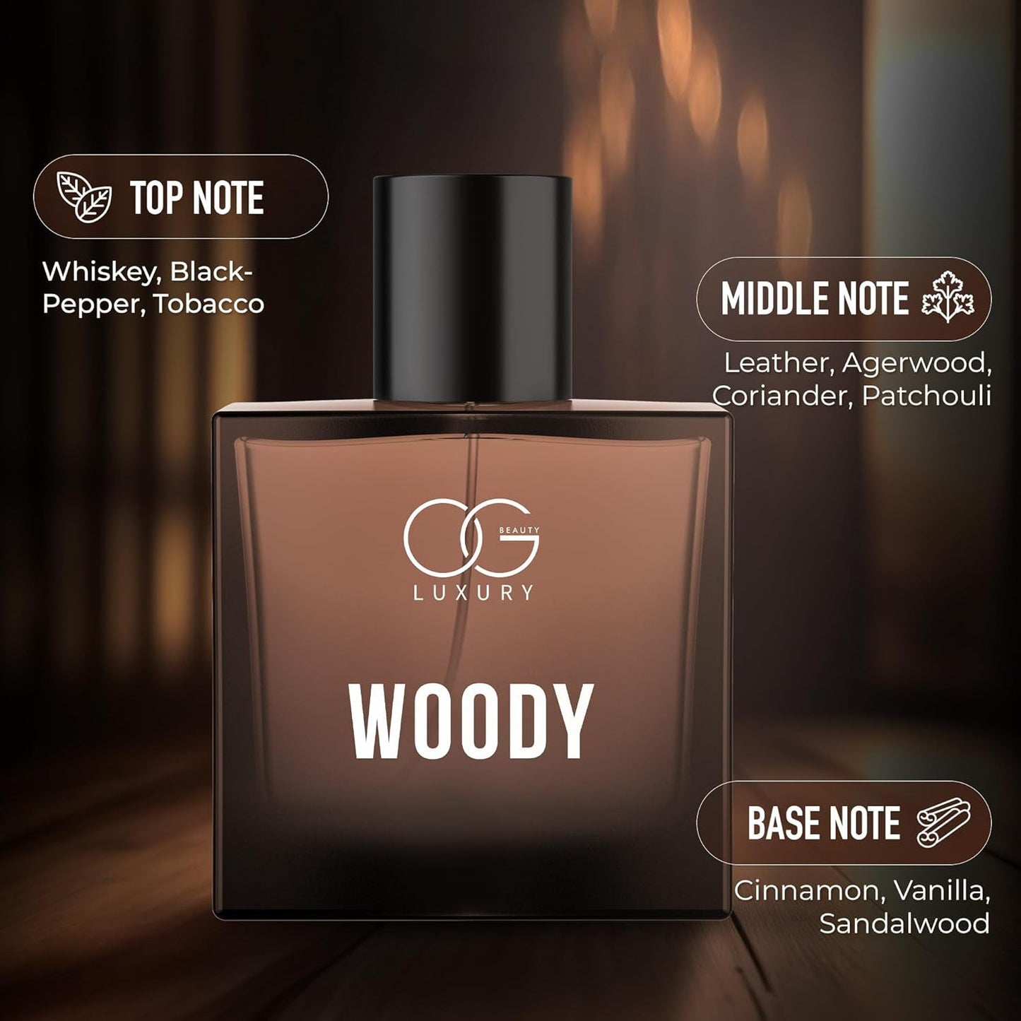 OG Woody Signature Eau De Parfum in luxury packaging