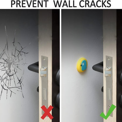 Assorted colorful cartoon and fruit patterned door stoppers for walls