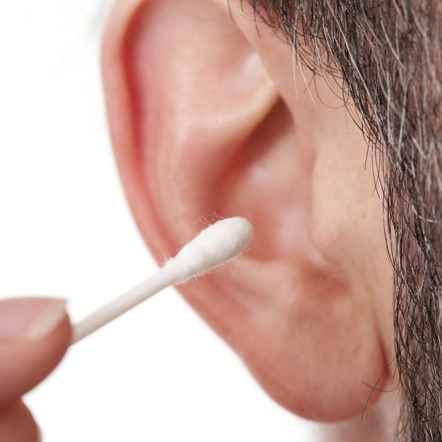 Hygienic dual-ended cotton swabs with firm paper stems for delicate care