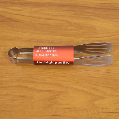 Multipurpose stainless steel kitchen serving tongs for cooking and serving