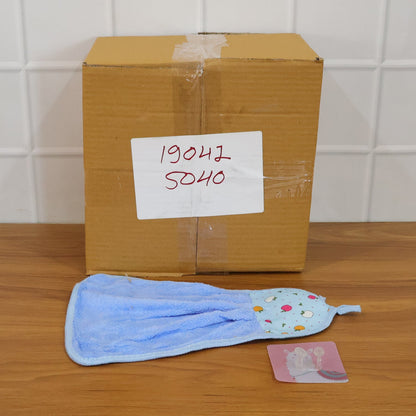 Towel dimensions and packaging details for microfiber hanging hand towel combo