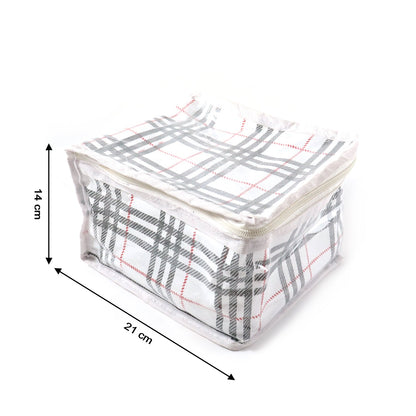 Transparent PVC jewellery pouches kit ideal for travel and home storage