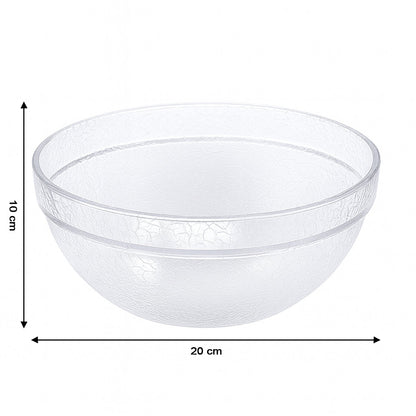 Textured plastic mixing bowl designed for stable idli batter preparation