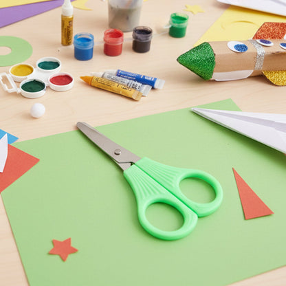 School project craft combo pack featuring scissors, stapler, glue and staples for kids