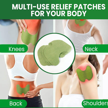Texture detail of herbal knee relief adhesive patch