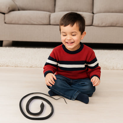 Realistic fake snake toy for garden and prank use