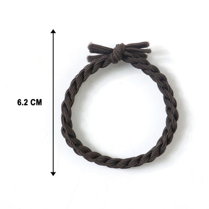 Lightweight braided elastic hair ties for everyday casual, sports, and gym use
