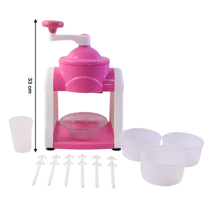 Durable home ice crusher machine for gola and slush preparation