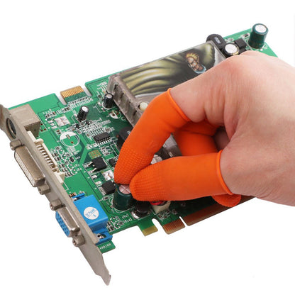 Rubber protective finger covers flexible for crafting and assembly work