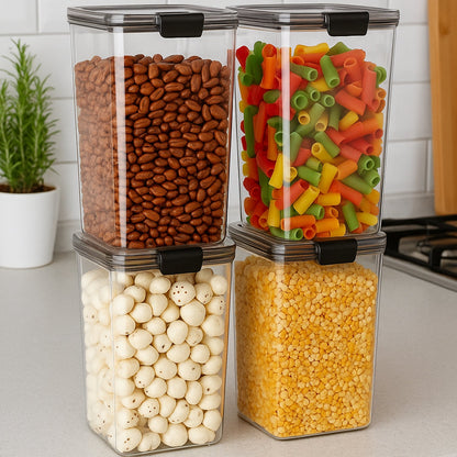 BPA-free airtight 1700 ML plastic container perfect for safe food storage