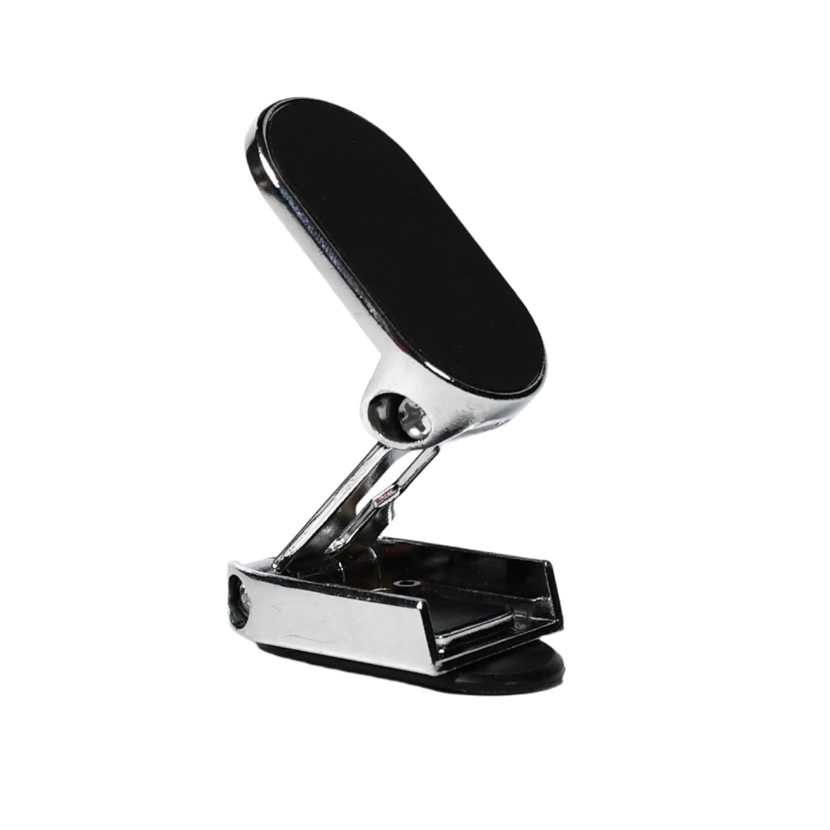 Side view of the 360° rotating magnetic car phone holder securely mounted.