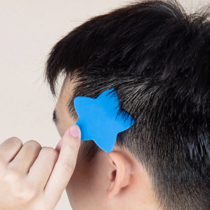 Haircut design stencil set suitable for kids featuring safe, flexible molds