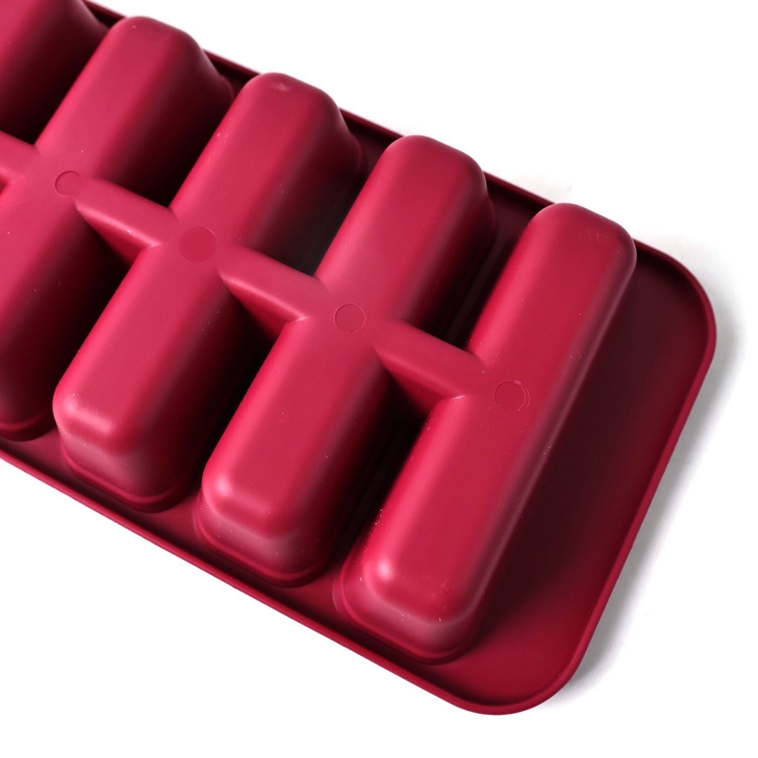 Ice cube mold featuring transparent container for freezing and storage