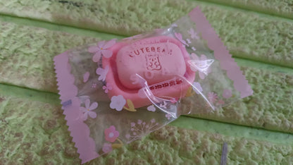 Vibrant soap-shaped eraser designed for school and office use