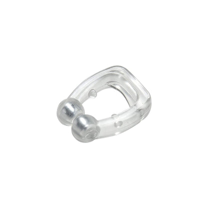 Silicone magnetic nose clip displayed on a smooth surface