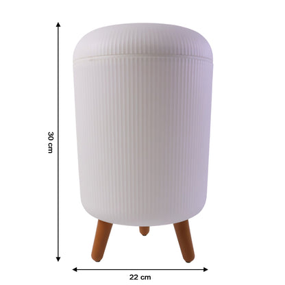 Durable decorative waste basket for room use
