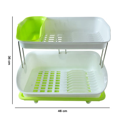 Kitchen countertop dish drying stand organizer with water tray