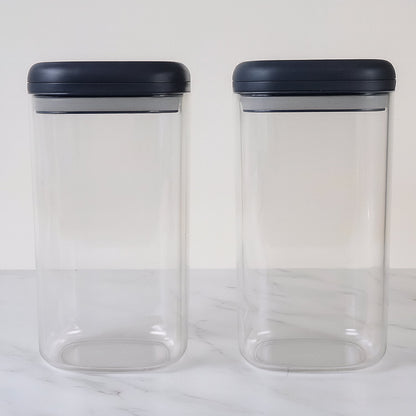 Multipurpose food storage jars with airtight lids for dry fruits and snacks