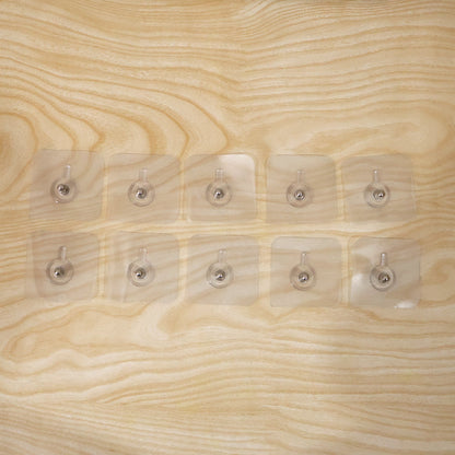 Wall hooks being used for organizing everyday items