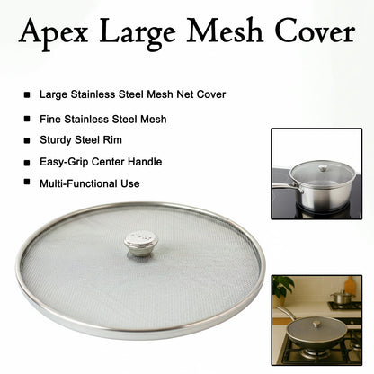 Apex large stainless steel mesh net cover ideal for kitchen cooking