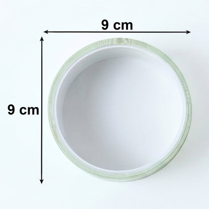 Side view of adhesive tape roll showing tear resistance