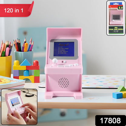 Electric mini arcade game console perfect for nostalgic gaming fun