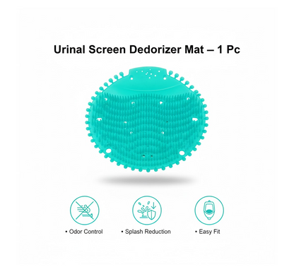 Neutral image showing packaged urinal screen deodorizer mat