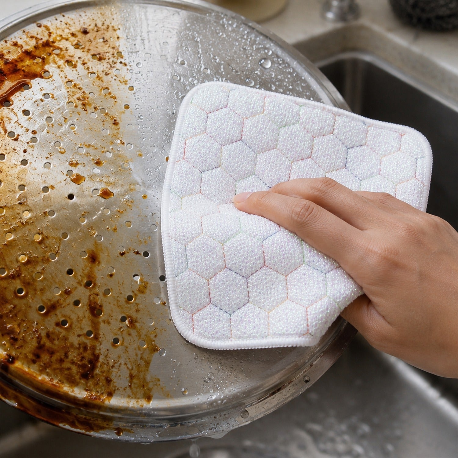 Scrub pad ideal for dishwashing and utensils