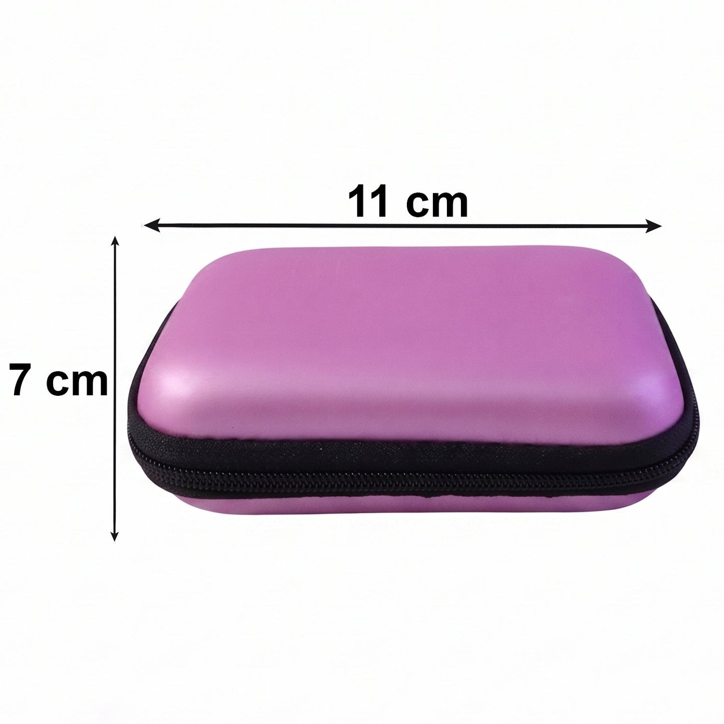 Dimensions illustration of compact EVA travel case