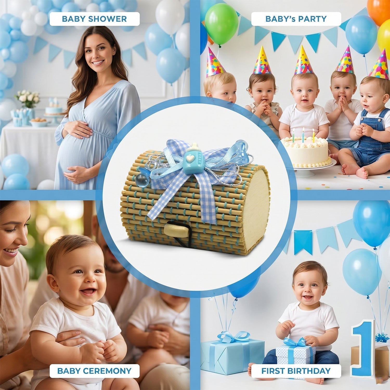 Handwoven bamboo storage basket design