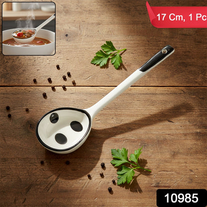 Polycarbonate serving ladle 17cm with deep scoop for soups and stews