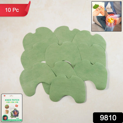 Package of 10 herbal knee relief adhesive pain support patches