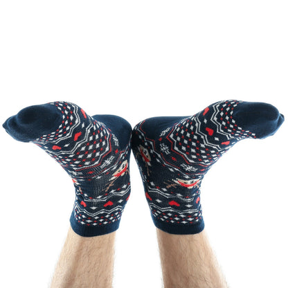 Colorful assorted men's ankle sports socks providing cushioned support
