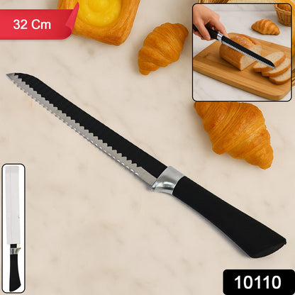 Serrated kitchen bread knife ideal for breads and pastries
