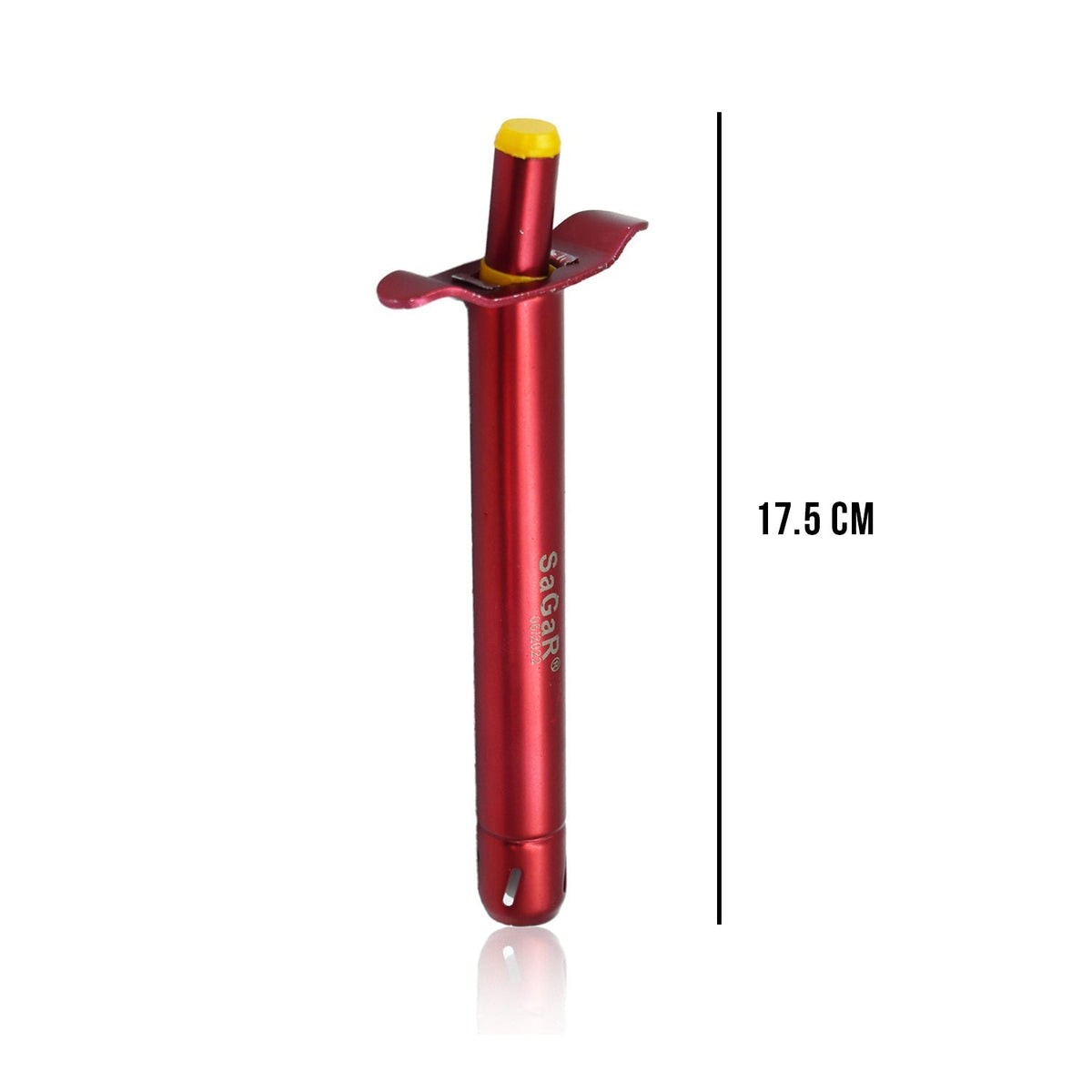 High-quality stainless steel gas lighter ensuring precise and efficient ignition.