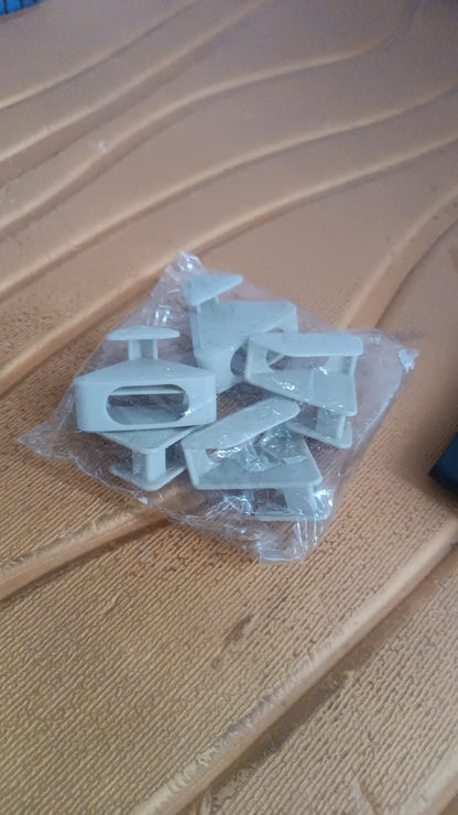 Compact plastic triangle hanger connector hooks for home closet organization