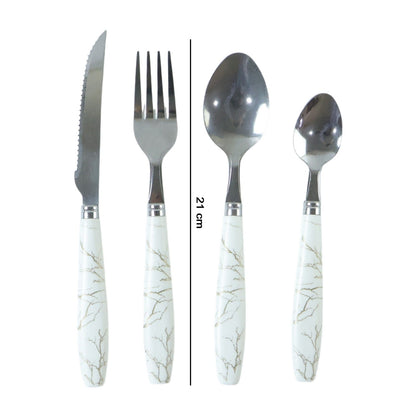 Luxury dining utensils in stainless steel