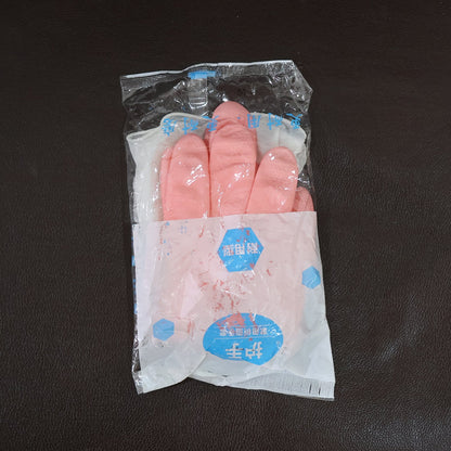 Reusable cleaning gloves showing build quality and finish