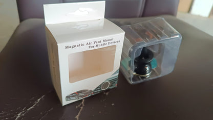 Universal magnetic car mobile holder installed in car interior