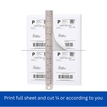 Stack of 100 Oddy A4 full-page self-adhesive label sheets