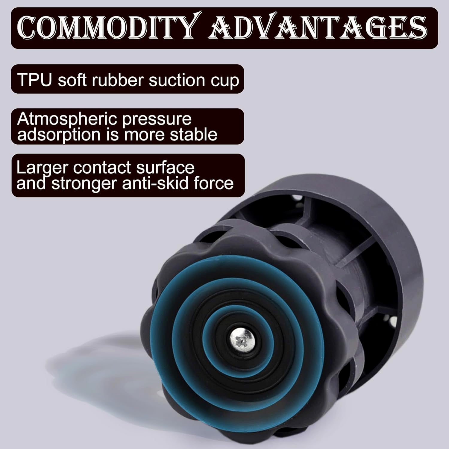Single anti-vibration pad supporting a household appliance foot