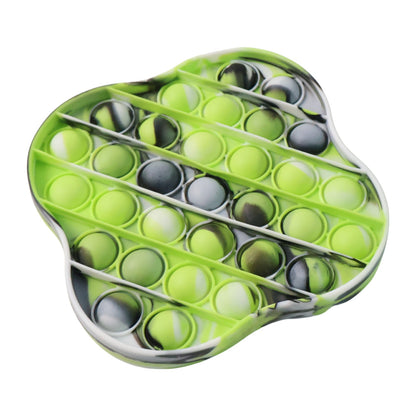 Stress relief silicone pop it fidget toy in vibrant colors