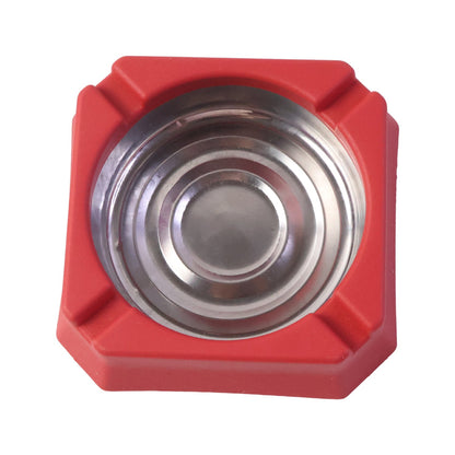 Square design heat-resistant ashtray with clean and simple look
