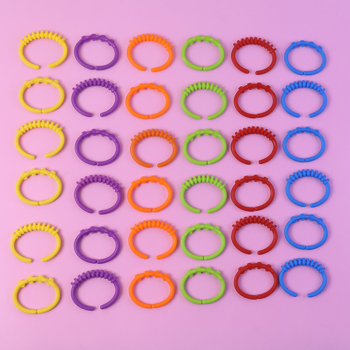 Bright colorful learning links for infants and toddlers